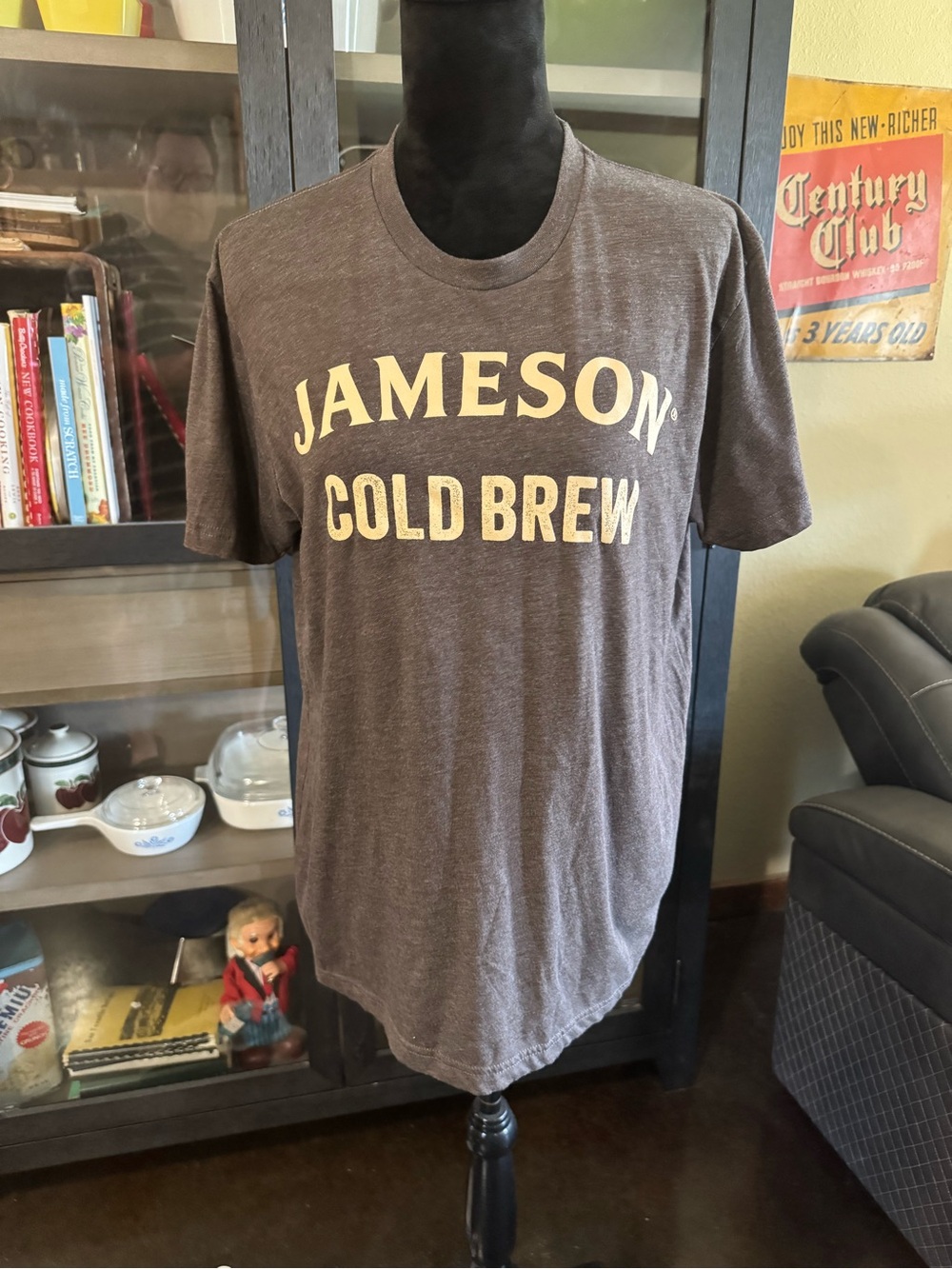 Next Level Apparel Jameson Cold Brew Brown Graphic Tee